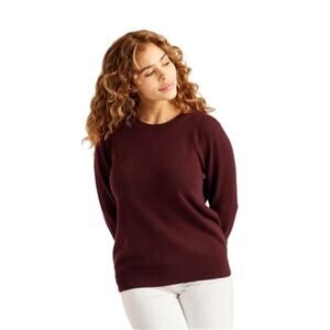 NWOT Quince Women's Cashmere Crewneck Sweater Red Pullover Large 2123-35
